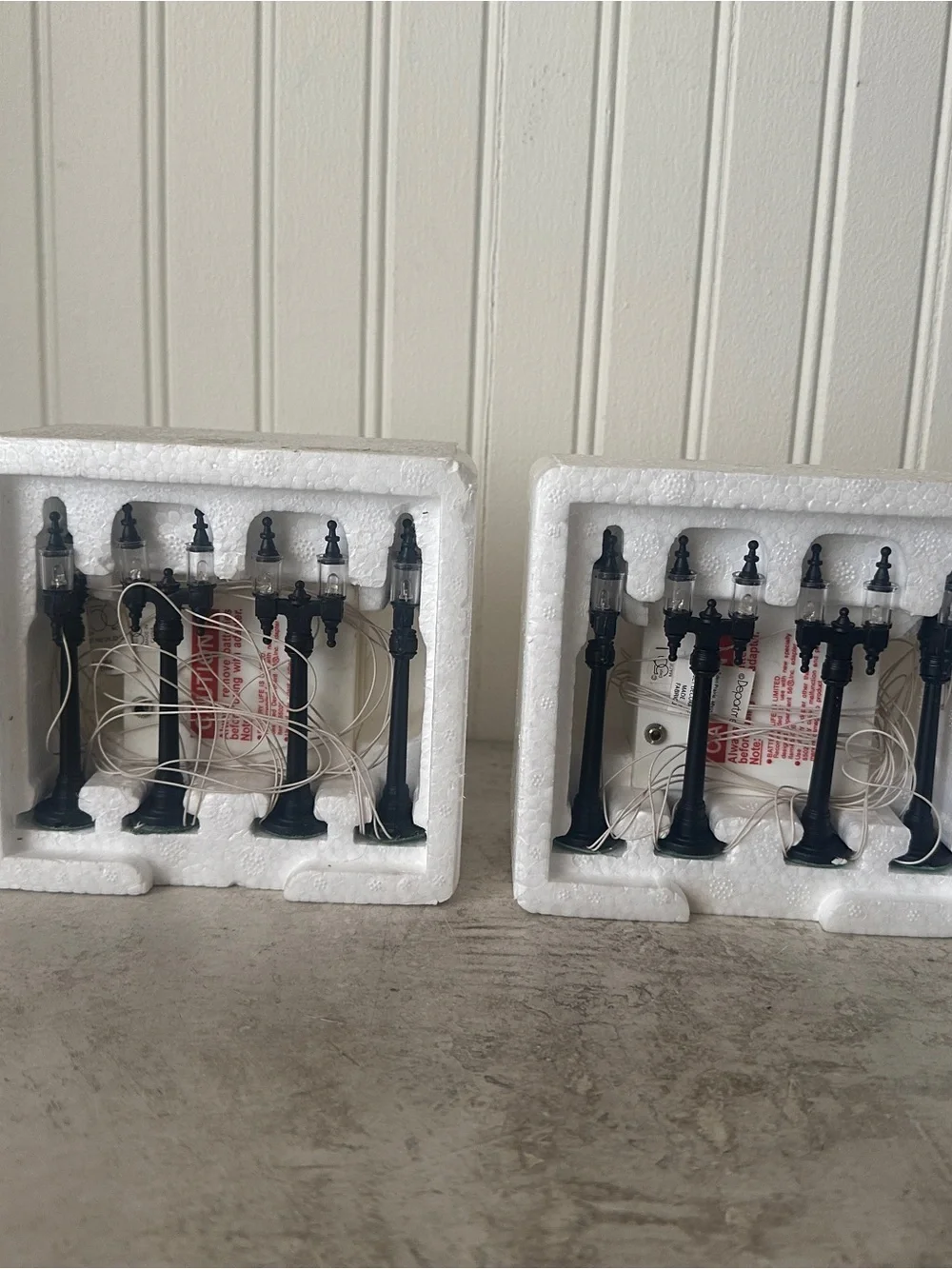 Department 56 Village Accessories Double Street Lamps Set of 3 Boxes #59960